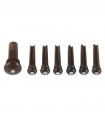 Bridgepins set Indian Rosewood with end button