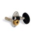 Schertler satin chrome slotted peghead tuners