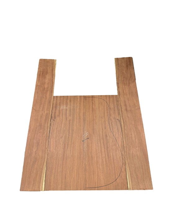 Bubbinga fond et éclisses set 11 pour guitare acoustique