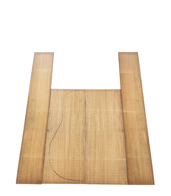 Fiji mahogany back and sides set 14 for acoustic guitar