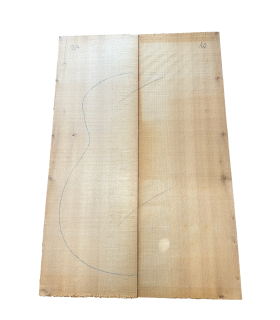 Table d'harmonie en épicéa AA d'Europe ancienne, d'au moins 60 ans, pour guitare acoustique.