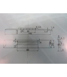 Indische Rosenholzbrücke klassische Gitarre