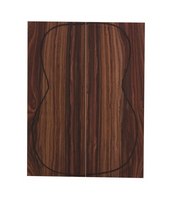 Cocobolo-Seiten- und Rückenblätter